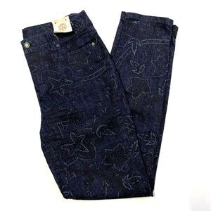 Talbots Heritage Slim Ankle Womens Patterned Skinny‎ Jeans, Talbots Dark 482